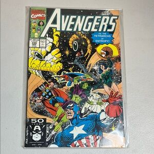 1991 Marvel Avengers Comic Book with Colorful Cover
